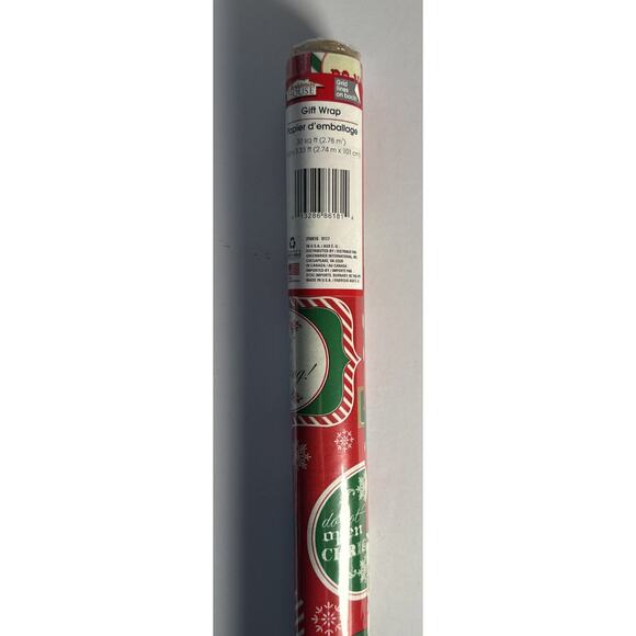 Christmas House Gift Wrapping Paper No Peeking 30 Sq Feet New - Picture 1 of 5